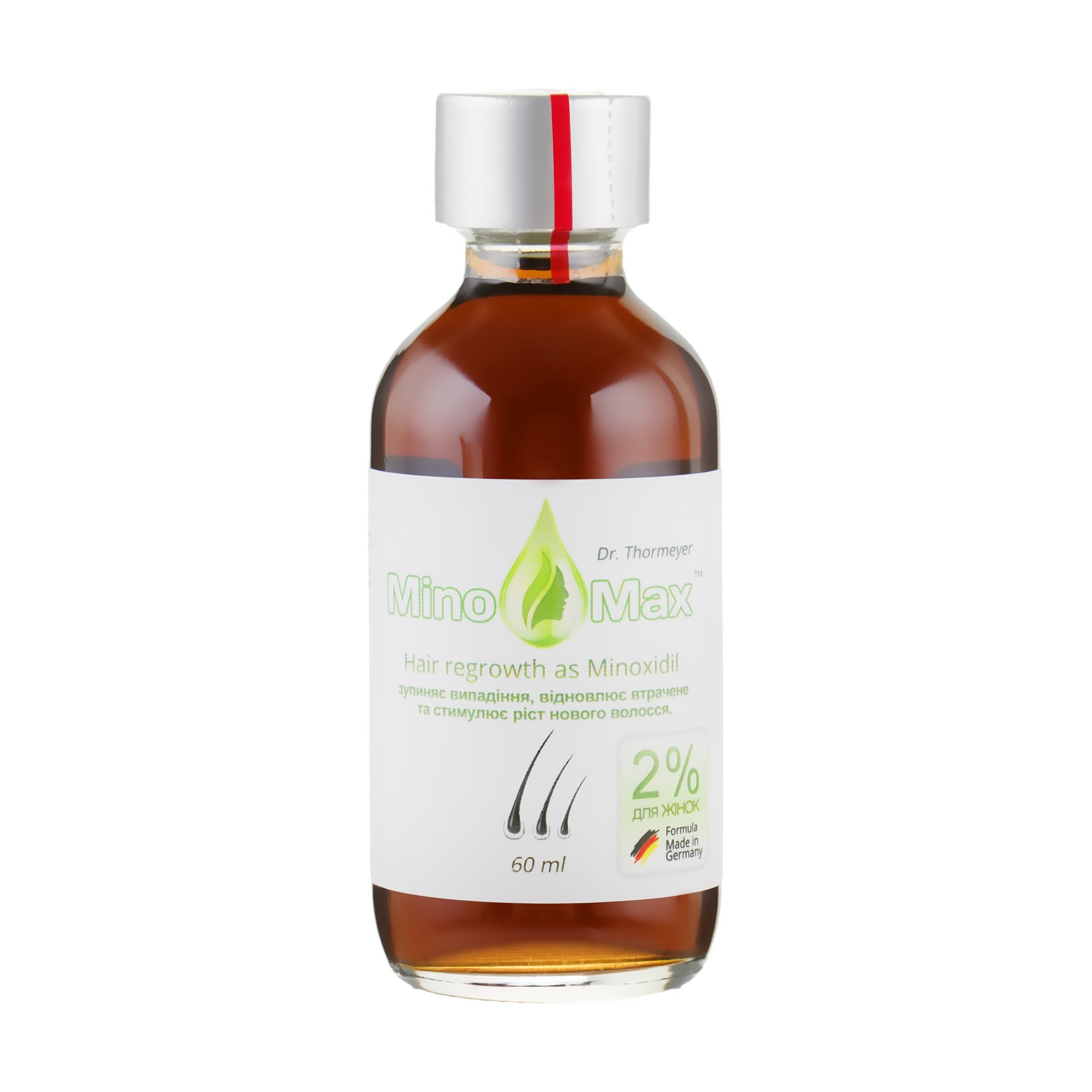 Лосьйон MinoMax 2% Hair Regrowth As Minoxidil для відновлення та стимуляції росту волосся, 60 мл